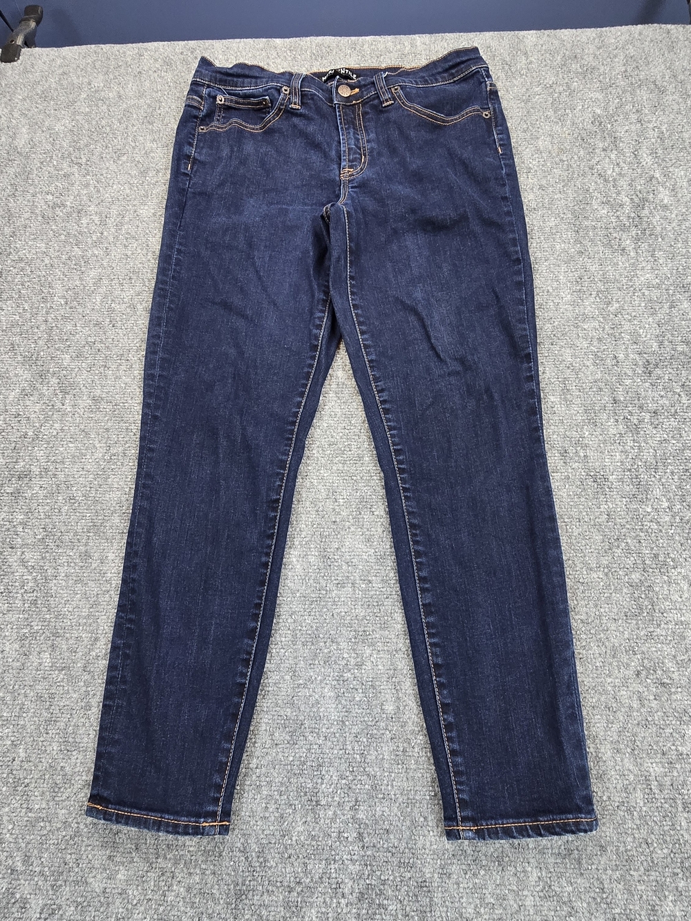 J.Crew Mercantile Womens Skinny Jeans 30x28 Dark Blue Stretch Denim Classic